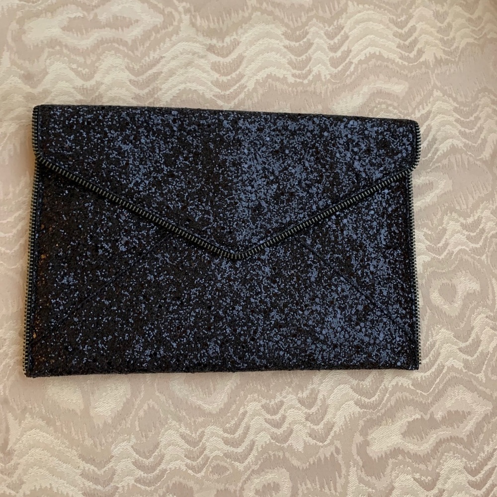 Rebecca Minkoff flat black lope bag